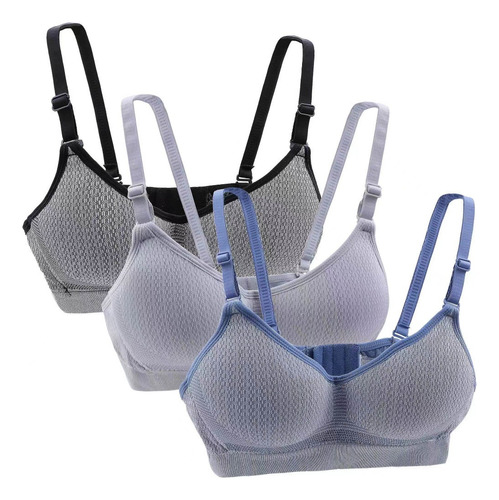 Brasier Deportivo Para Niñas, 3 Units