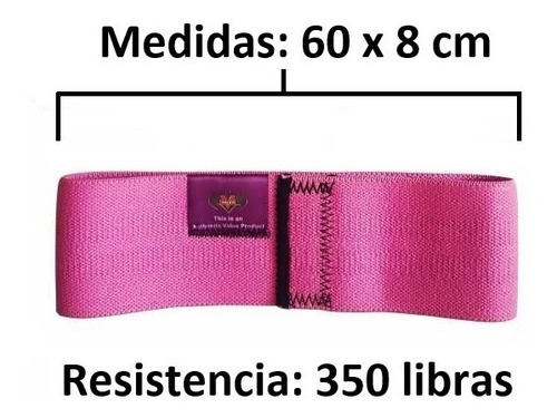 Imagen 2 de 7 de Banda Elásticas Tela Para Hacer Ejercicio Glúteos Pierna