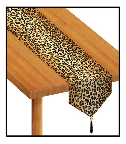 Corredera De Mesa Estampada De Leopardo Impreso (paquete De 