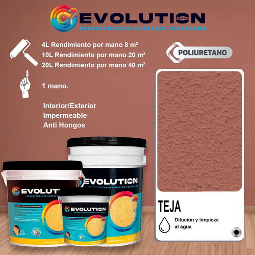 Revestimiento Plástico Texturado Llana 30 Kg Evolution Gris Medio
