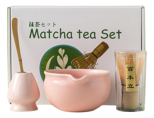 4x Matcha Set De Té Japonesa Moderna Elegante Hecha A Rosa