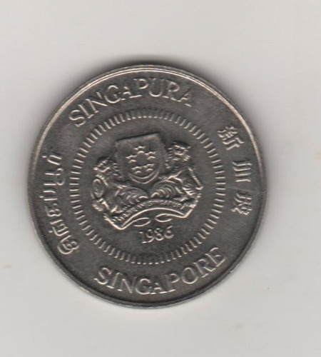 Singapur Moneda De 10 Centavos Año 1986 Km 51 - Unc