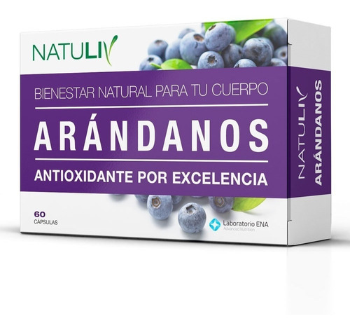 Natuliv Arándanos Antioxidante Por Excelencia 60 Capsulas