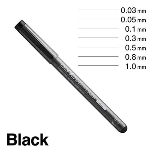 Caneta De Tinta Multiliner Copic Markers Mla2, Conjunto A-2