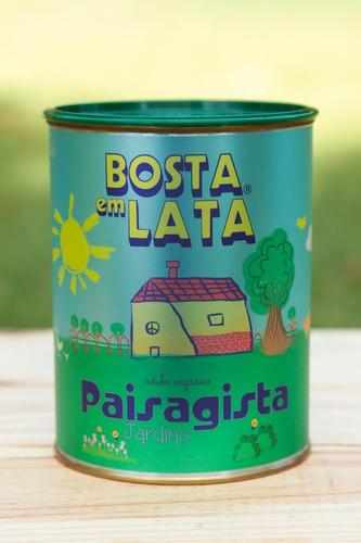 Imagem 2 de 3 de Fertilizante Orgânico Bosta Em Lata Paisagista - 500g