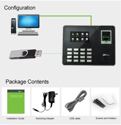 Imagen 3 de 8 de Reloj Biometrico Facial Huella Control De Asistencia Quito