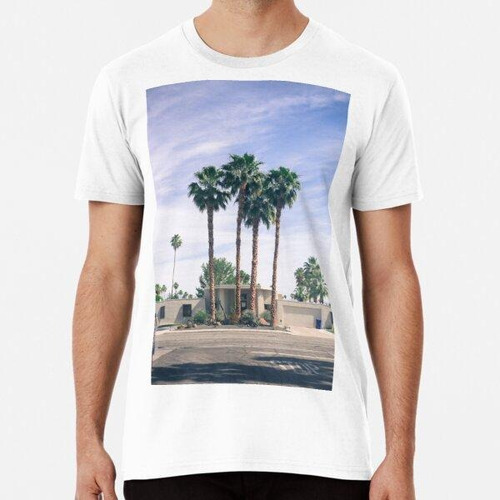 Remera Palmeras En Palm Springs Algodon Premium