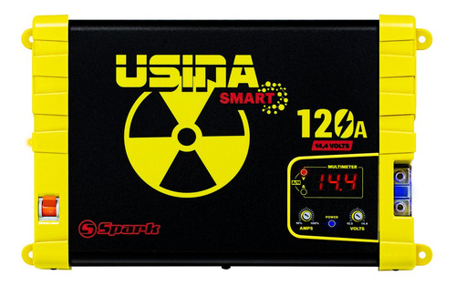 Fonte Carregador Automotiva Usina 120a Plus Display Volt Amp