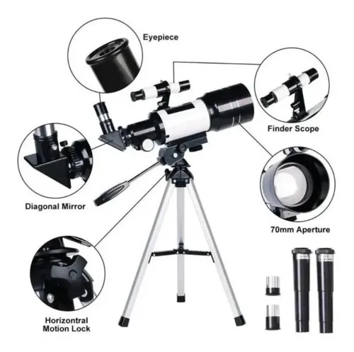 Telescopio Monocular Astronómico Profesional F30070m