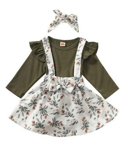 Trajes Infantiles Con Falda Con Tirantes Para Niñas, Vestido