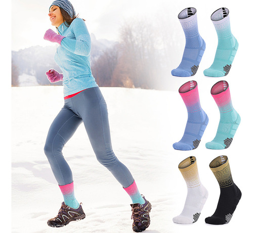 1 Calcetines Deportivos Acolchados Transpirables Para