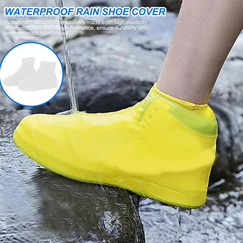 Fundas Impermeables Para Zapatos L 2 Pares De Silicona Elást Color Talle