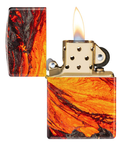 Encendedor Zippo Diseño Lava Ardiente