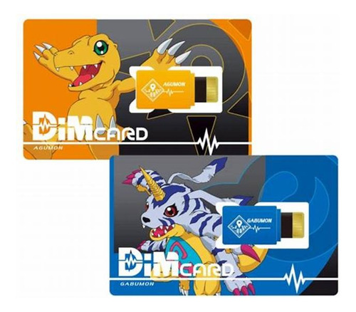Set De 3 Dim Cards Agumon/gabumon/veemon