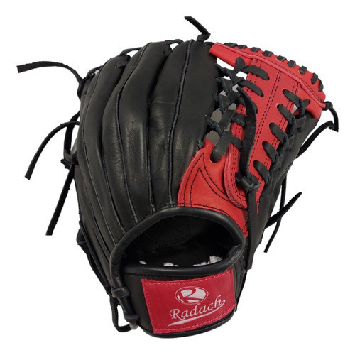 Guante De Beisbol Radach Pro Cuadro 11.5in Blackred Caja K