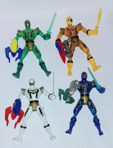 Figuras Bootleg Mexicano De Power Rangers Transparentes (Usado)