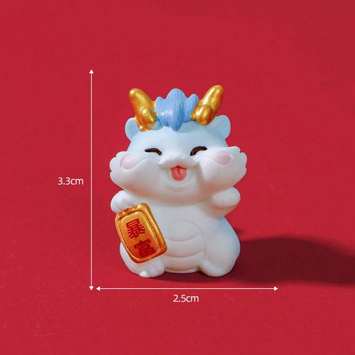 Mini Figura De Dragón Decorativa Para Chimenea, 6 Uds.