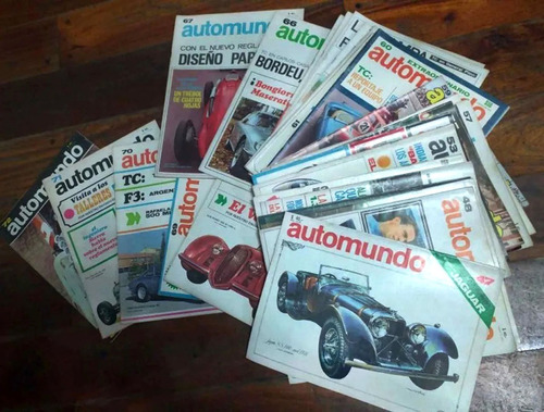 Automundo Revistas- Lote De 47 A La 72- 1966 - Automovilismo