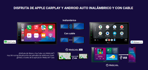 Pantalla Multimedia 6.8 Pioneer Dmh-a5650bt Android Carplay
