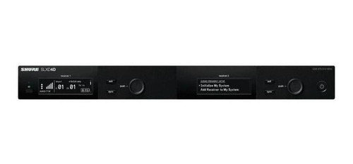 Shure Slxd4d Receptor Inalambrico Digital De Canal Doble Color Negro