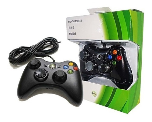 Controle Manete Xbox 360 / Pc Com Fio