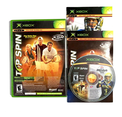 Ncaa Football 2005 + Top Spin - Juego Original Xbox Classic