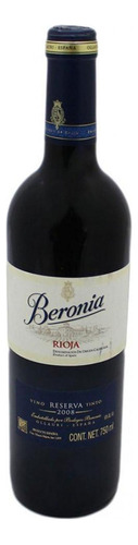 Caja De 12 Vino Tinto Beronia Reserva 750 Ml