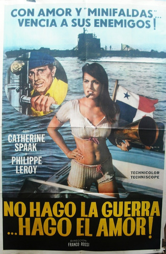 Afiche Orig. De La Película No Hago La Guerra.. Hago El Amor