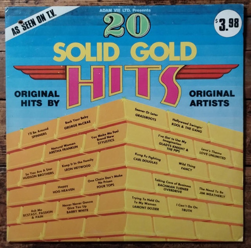 20 Solid Gold Hits Vinilo Lp Usa 1975 V/a Soul Funk Disco