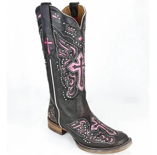 Bota country bico quadrado cheap feminina