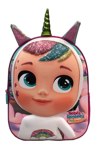 Mochila 3d Niñas Cry Babies Dreamy Bebe Llorones Unicornio