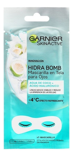 Mascarilla De Tela Hidra Bomb  Para Ojos Ojos Coco 6grs