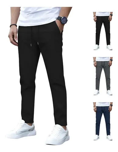 Pantalones Slim Fit Jogger Deportivos Para Hombre Casuales