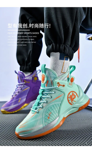 Nuevos Zapatos De Baloncesto Antideslizantes De Doble Color