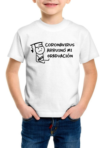 Imagen 2 de 4 de Playera Coronaviru5 Arruino Mi Graduacion. Ruined