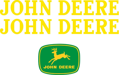 Dos Calcos John Deere Y Una Calco Logo