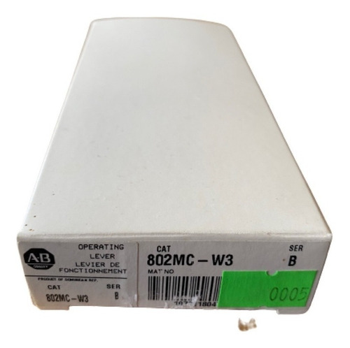 802mc-w3 Allen Bradley, Palanca De Operación