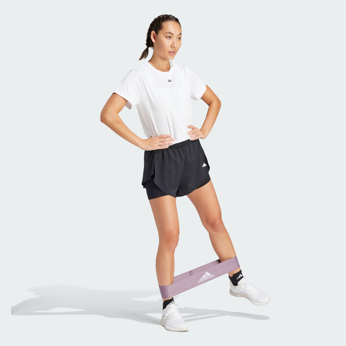 Shorts Adidas Entrenamiento 2 En 1 Mujer Negro Iq2655