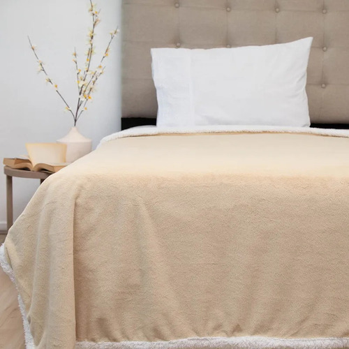 Frazada Sherpa 2 Plazas Doral 200x220 Cm Plush
