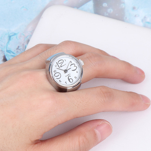 Relojes De Cuarzo Pequeños Con Forma De Anillo Para Dedo, 2