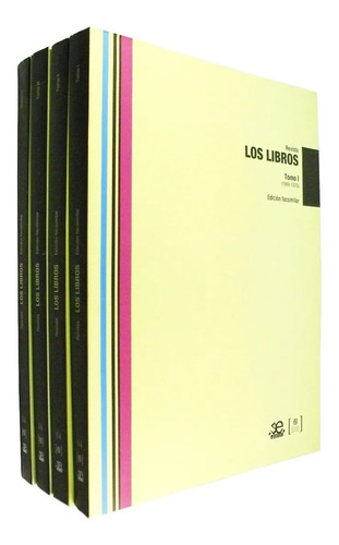 Revista Los Libros Ed Facsimilar 4 Vols Biblioteca Nacional