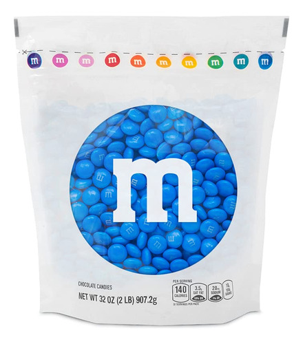 Caramelo De Chocolate Azul Con Chocolate Con Leche M&m's, 2