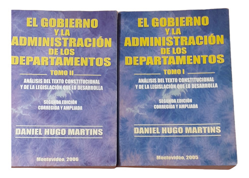 Gobierno Y Administración De Departamentost 1 Y 2/d. Martins