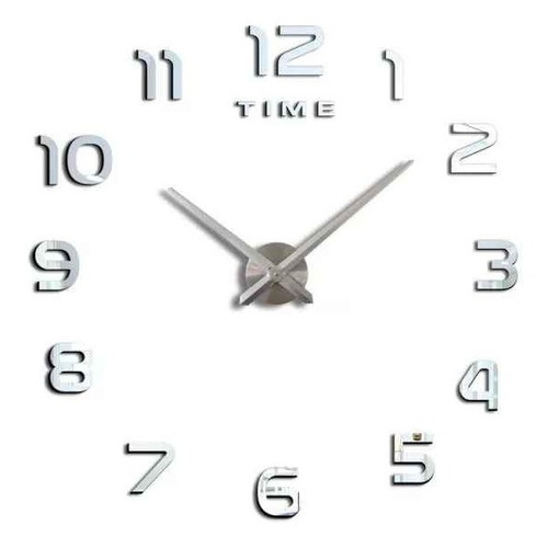 Reloj De Pared 3d Grande 120cm P/ Hogar Oficina Cuarto Depa