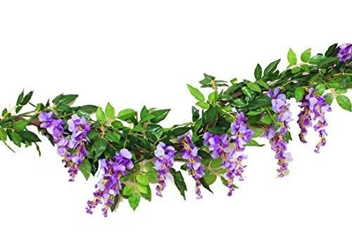 Guirnalda Artificial 6ft Wisteria Morada