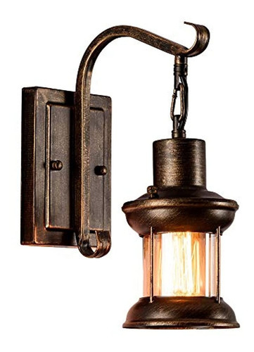 Lámpara De Pared De Cristal Nórdico Industrial Vintage