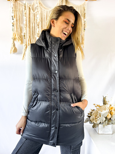 Chaleco Mujer Puffer De Nylon Impotado Belgrado Reveuse