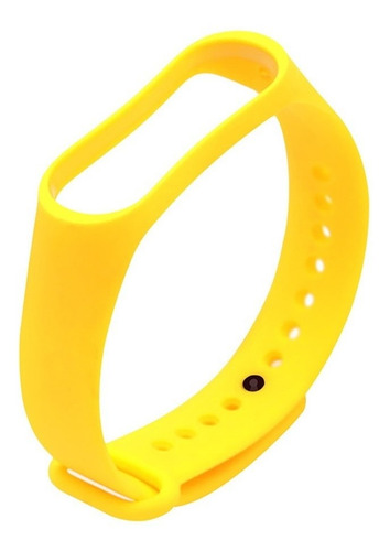Imagen 4 de 6 de Color Sólido Correa Muñeca Tpu Para Xiaomi Banda 4 Amarillo