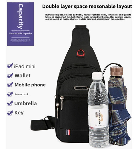 Apply To Bolso De Pecho Resistente Al Agua For Hombre,