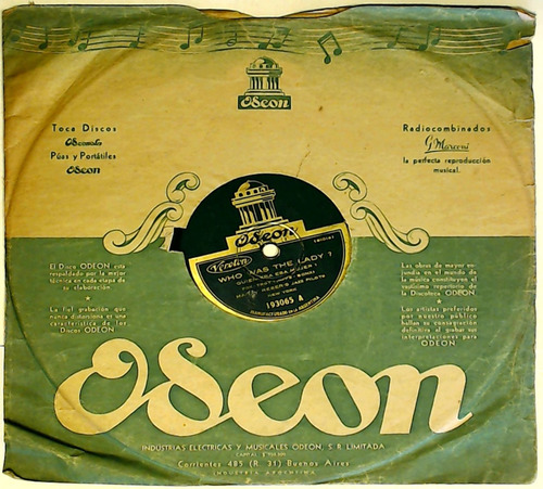 Harry Reser's Jazz Pilots Disco De Pasta 78 Rpm